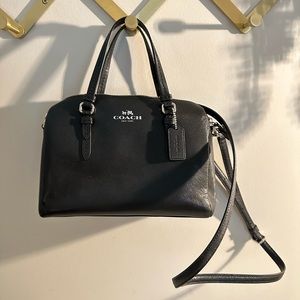 Black Coach leather satchel